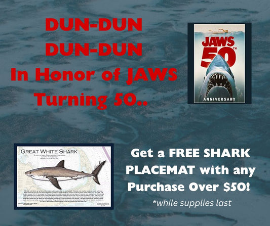 FREE Shark Placemat With Any Purchase Over $50!