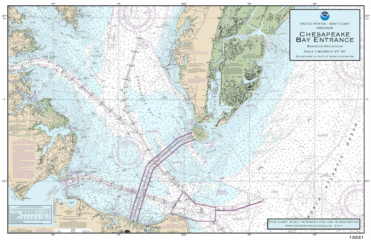 Nautical Placemat: Chesapeake Bay Entrance