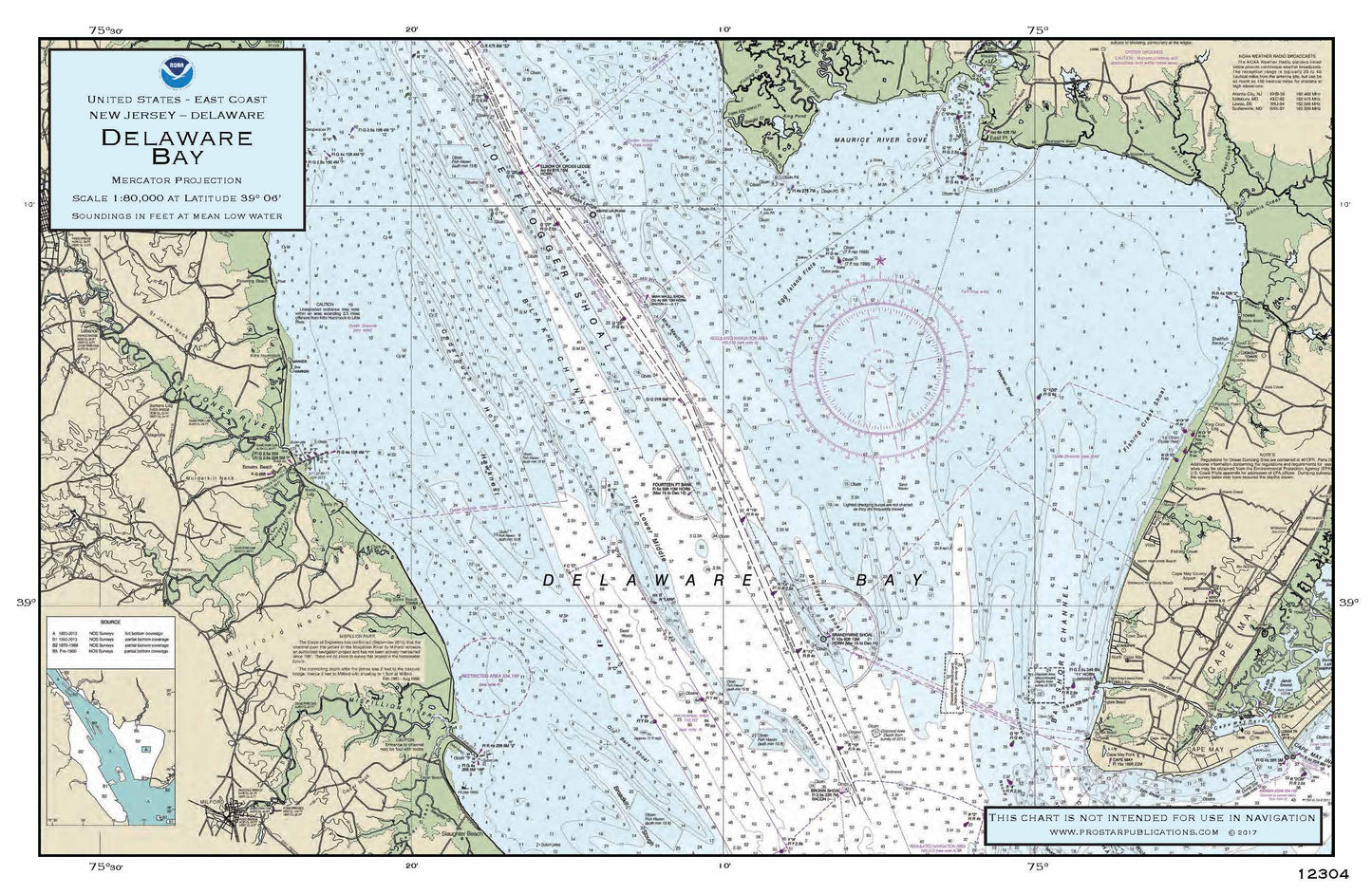 Nautical Placemat: Delaware Bay (DE)