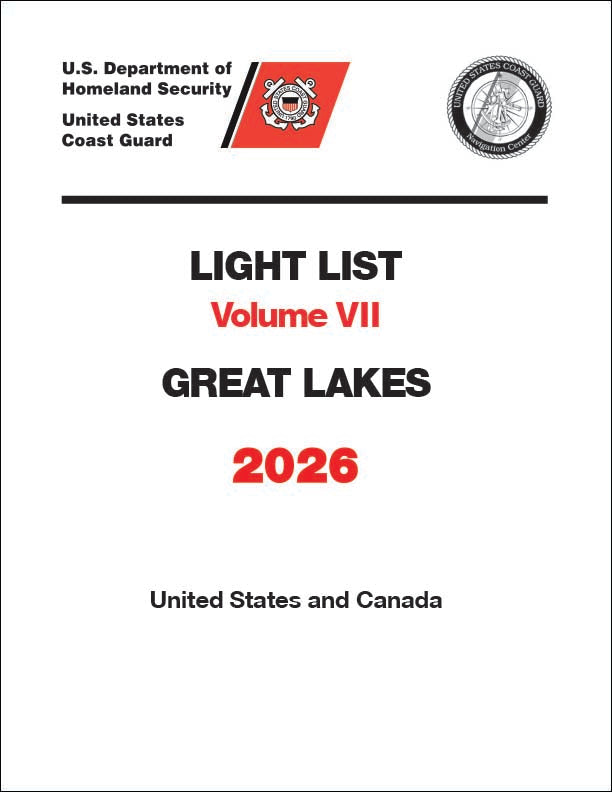 2026 Light List Volume VII: Great Lakes (United States and Canada)