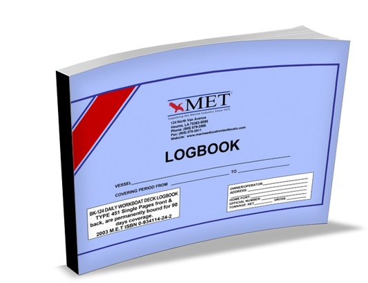 BK-124 Daily Workboat Deck Logbook 451