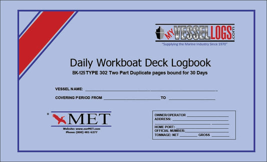 Daily Workboat Deck-Logbook 302