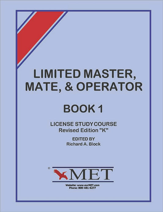 BK-M001 Limited Master Mate & Operator License Book 1