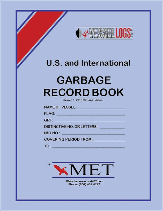 Garbage Record Book US & INTL