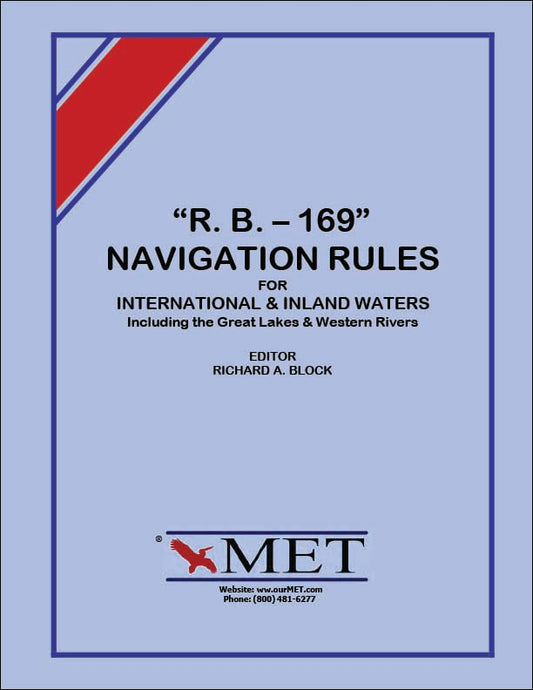 R.B.-169 Navigation Rules for international & Inland Waters