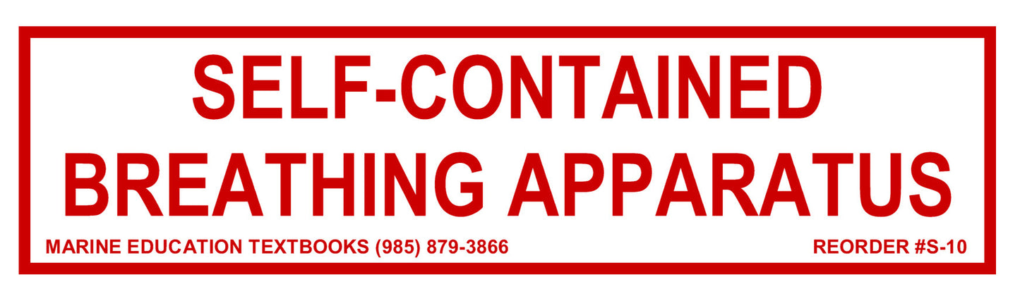 S-10 Self-Contained Breath. Apparat