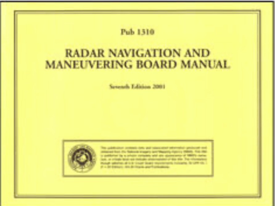 PUB 1310 - Radar Navigation Manual and Maneuvering Board