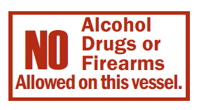 S-48 No Alcohol Drugs Or Firearms