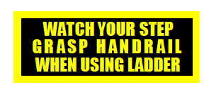S-156 Watch Your Step Grasp Handrail