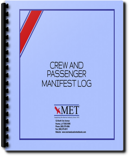 BK-103 Crew & Passenger Manifest Log.