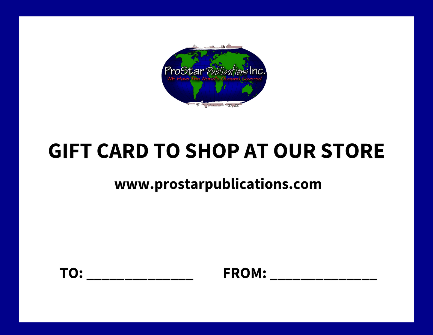 ProStar Publications Gift Card