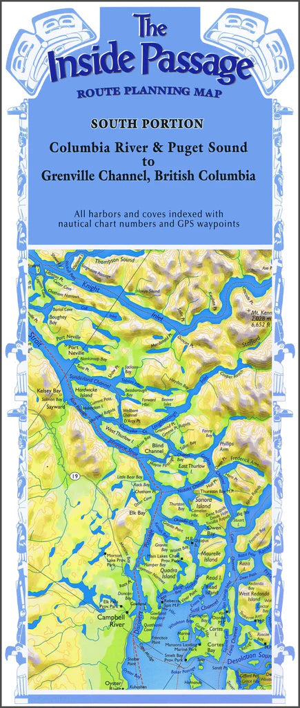 Inside Passage Route Planning Map (South Portion)