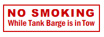 No Smoking While Barge In Tow