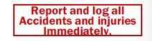 Report & Log All Accidents