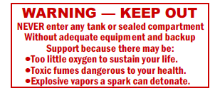S-192 Warning - Keep Out