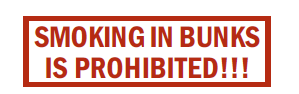 S-51 Smoking In Bunks Is Prohibited