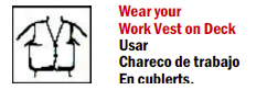 SSE-132 Wear Your Work Vest On Deck