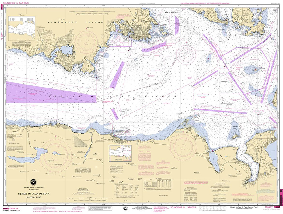 Training Chart 18465TR: Straight of Juan De Fuca (Eastern Part)