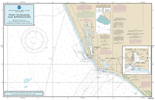 Nautical Placemat: Port Hueneme and Approaches