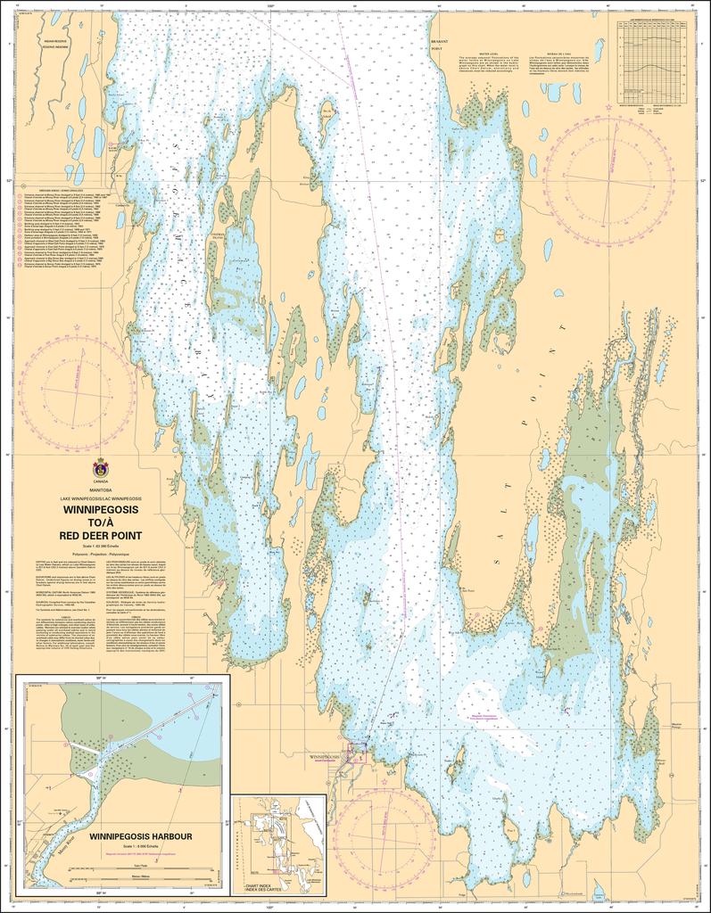 CHS Chart 6271: Winnipegosis to/à Red Deer Point