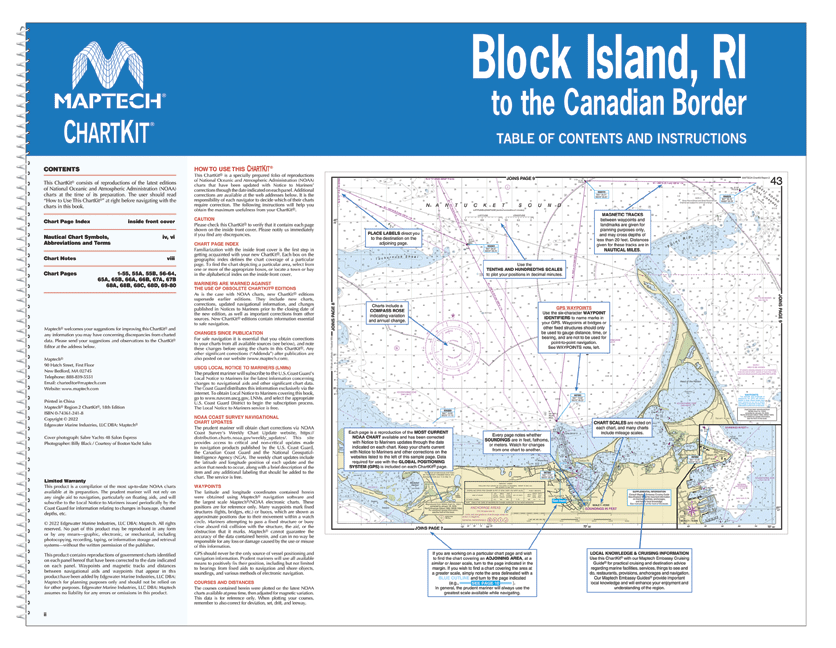 ChartKit Region 2: Block Island,R.I. to the Canadian Boarder (18th Ed)