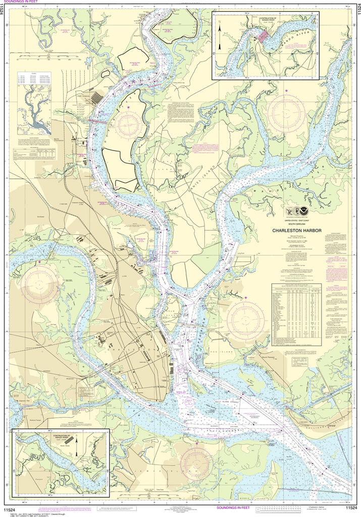 NOAA Chart 11524: Charleston Harbor