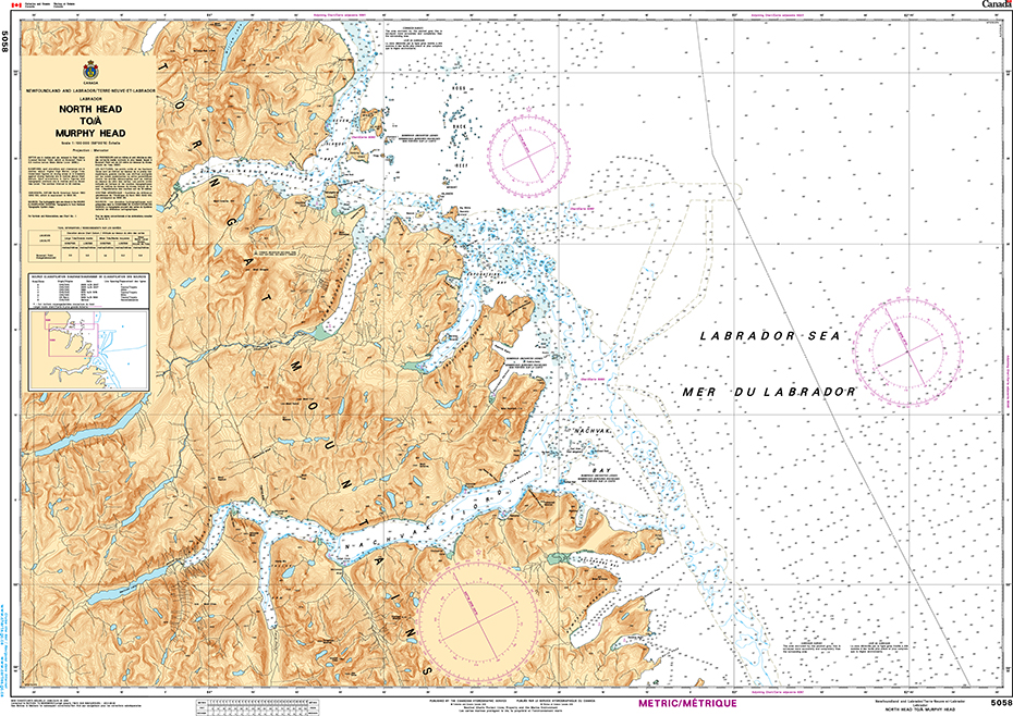 CHS Print-on-Demand Charts Canadian Waters-5058: North Head to/ˆ Murphy Head, CHS POD Chart-CHS5058