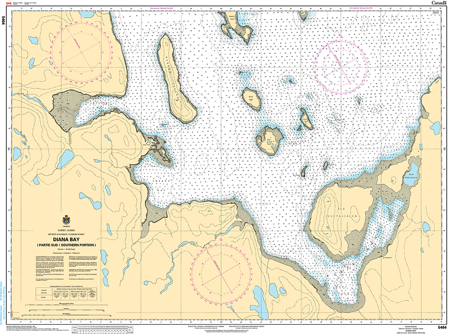 CHS Print-on-Demand Charts Canadian Waters-5464: Diana Bay (Partie Sud/Southern Portion), CHS POD Chart-CHS5464