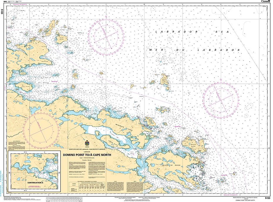 CHS Print-on-Demand Charts Canadian Waters-5133: Domino Point to / ˆ Cape North, CHS POD Chart-CHS5133