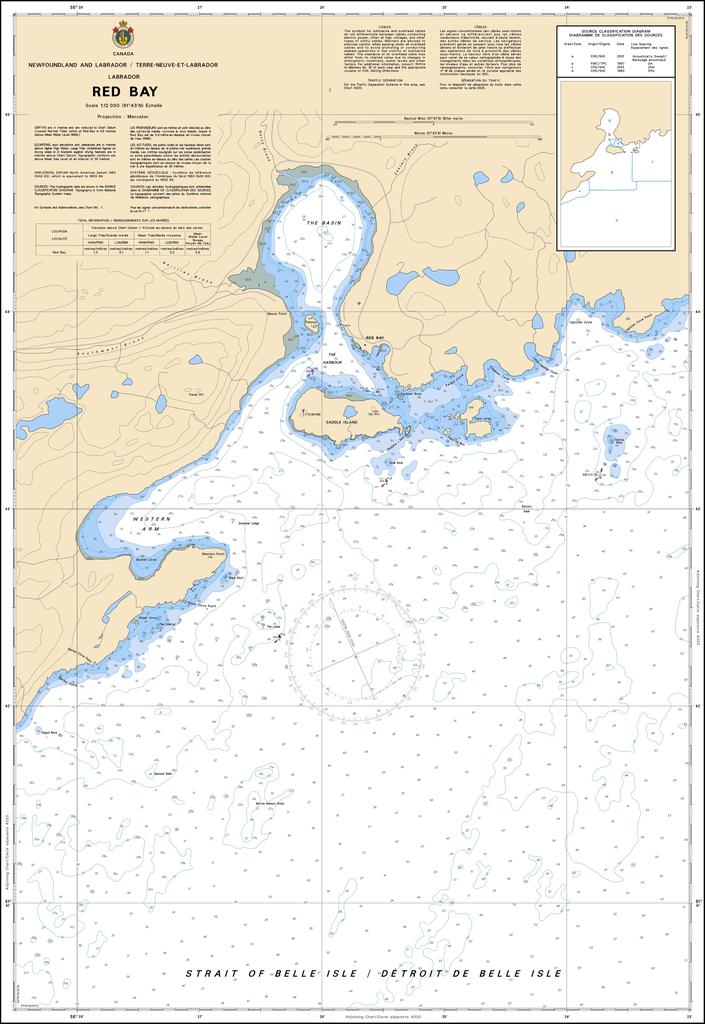 CHS Chart 4669: Red Bay