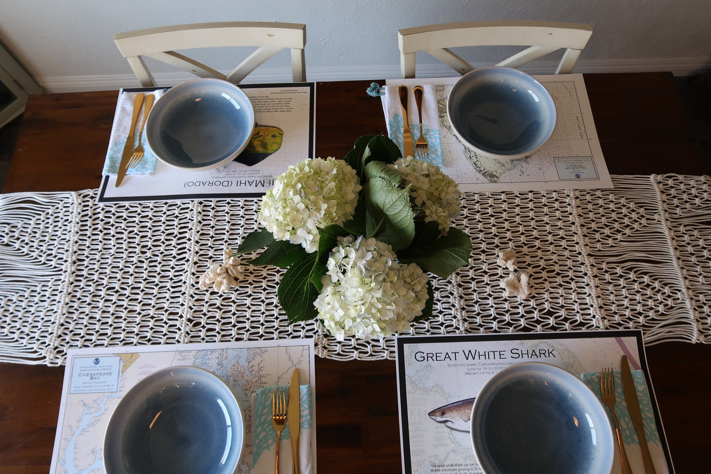 Nautical Placemat: Bahia Honda Key to Sugarloaf Key