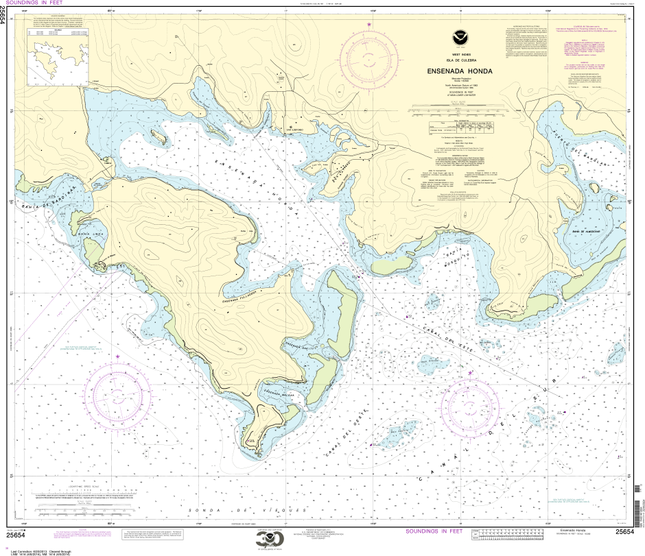 NOAA Chart 25654: Ensenada Honda