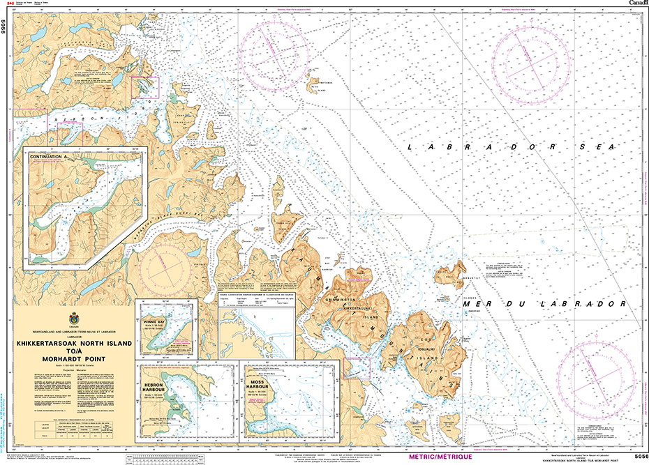 CHS Print-on-Demand Charts Canadian Waters-5056: Khikkertarsoak North Island to/ˆ Morhardt Point, CHS POD Chart-CHS5056