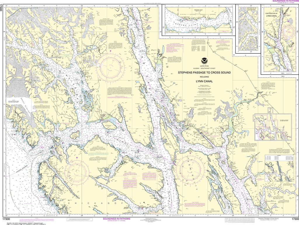 NOAA Chart 17300: Stephens Passage to Cross Sound, including Lynn Canal