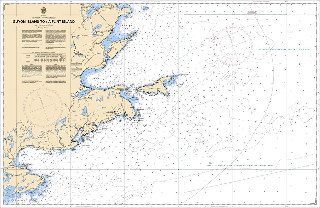 CHS Chart 4375: Guyon Island to / à Flint Island