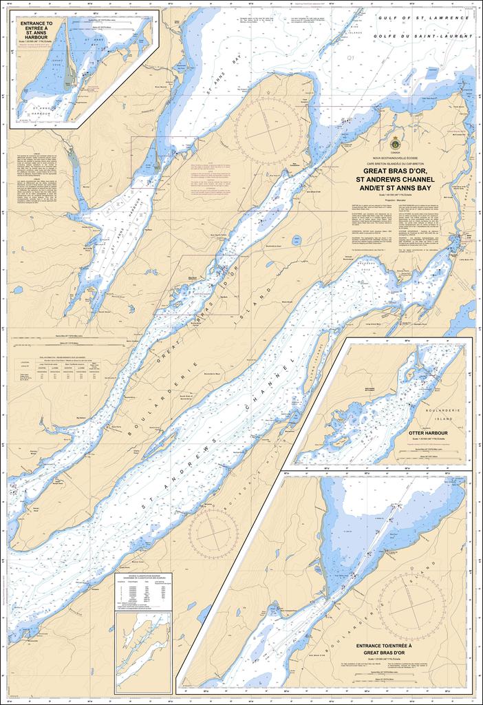CHS Chart 4277: Great Bras DOr, St. Andrews Channel and/et St. Anns Bay
