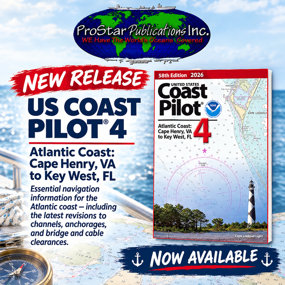 New Release: 2026 U.S. Coast Pilot 4 Now Available