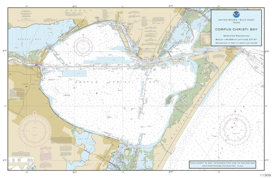 Nautical Placemat: Corpus Christi Bay