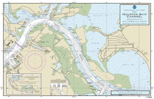 Nautical Placemat: Houston Ship Channel (TX)