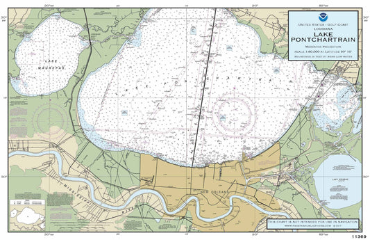 Nautical Placemat: Lake Pontchartrain (LA)