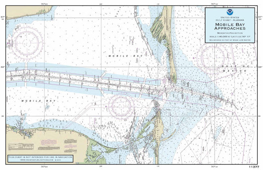 Nautical Placemat: Mobile Bay (AL)