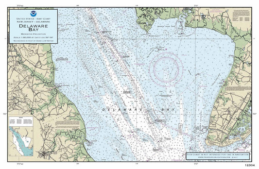 Nautical Placemat: Delaware Bay (DE)