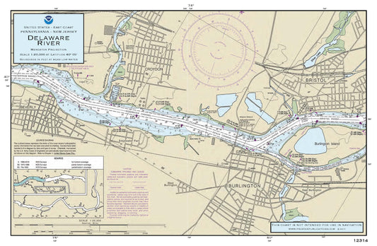 Nautical Placemat: Delaware River (DE)