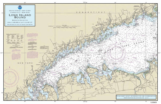 Nautical Placemat: Long Island Sound West (NY)