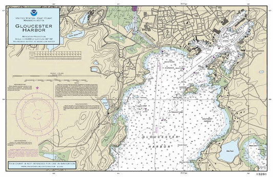 Nautical Placemat: Gloucester Harbor (MA)