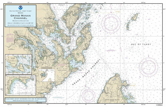 Nautical Placemat: Grand Manan Channel (ME)
