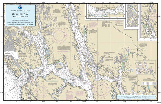 Nautical Placemat: Glacier Bay & Juneau