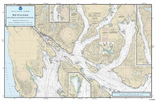 Nautical Placemat: Ketchikan and Revillagigedo Channel