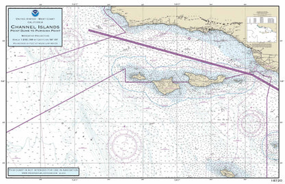 Nautical Placemat: Channel Islands