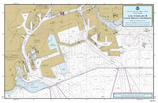 Nautical Placemat: L.A. / Long Beach Harbor